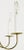 Hand-Spun Brass Eight-Light Chandelier With Delicate Arms For Sale - Image 9 of 9