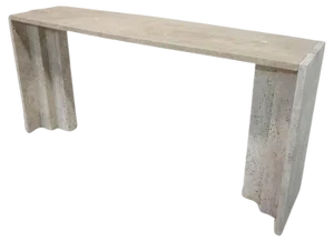 Vintage Travertine Console, Italy