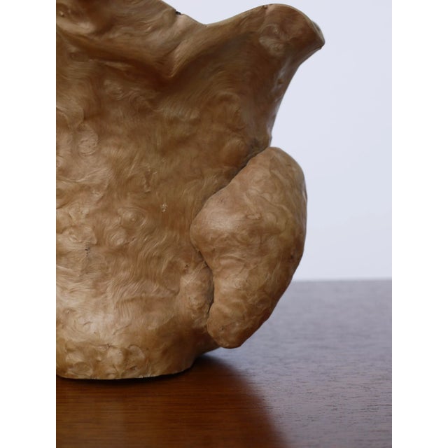 1970s Hand Carved Burl Wood Jug, 1970s For Sale - Image 5 of 12