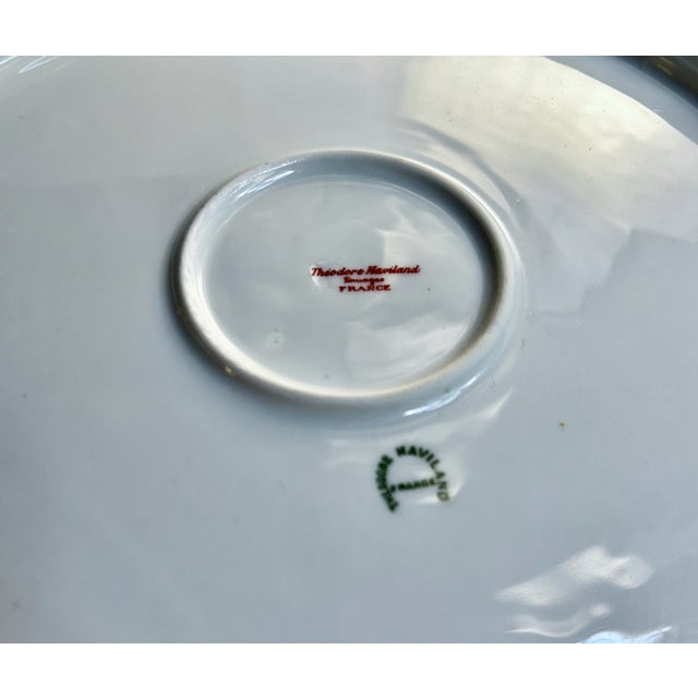 Haviland Limoges Blue Border Porcelain Serving Platter For Sale - Image 17 of 18