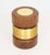 Hannoi Walnut and Gold-Tone Brass Side Table For Sale In New York - Image 6 of 7