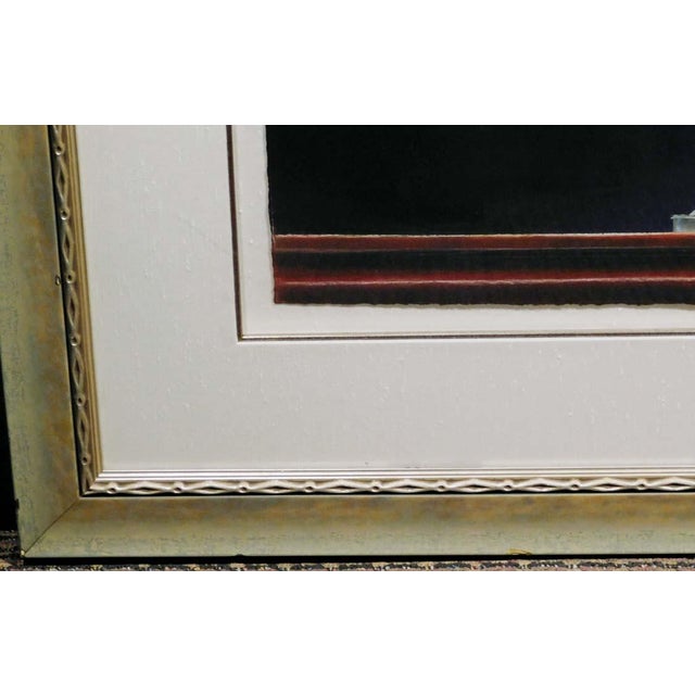 Impressionist James Jensen Original Pastel "Lilac" Flower With Custom Frame For Sale - Image 3 of 5