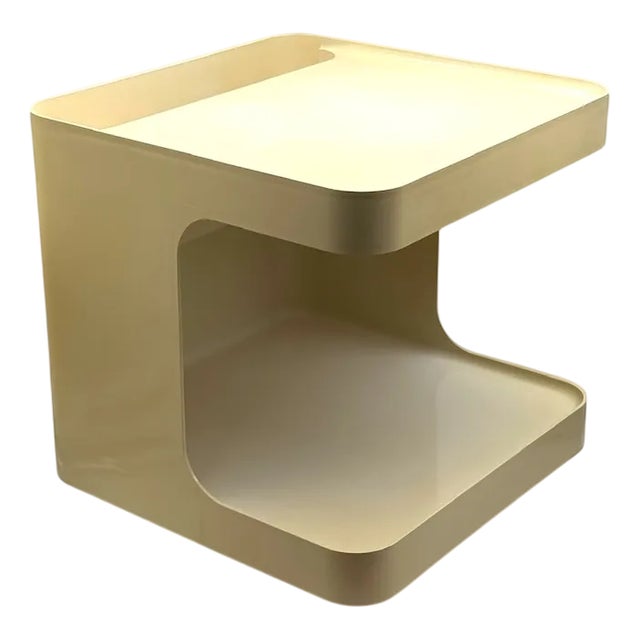 Italian Beige Novodur Plastic Bar Cart by Marcello Siard for Longato, 1970s For Sale