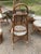 Vintage Rattan Wicker Dining Room Set with Glass Table, 1970s, Set of 9 For Sale - Image 9 of 11