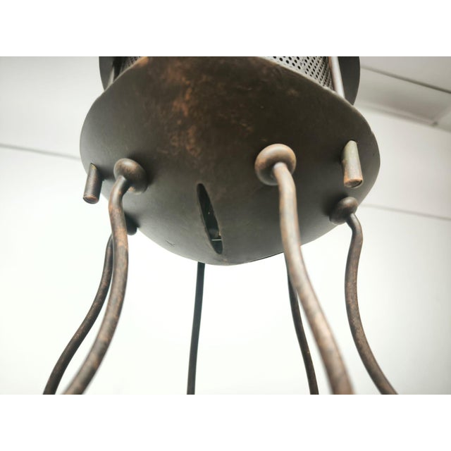 Mid-Century Modern 6-Light Chandelier Lamp International, 1990s For Sale - Image 3 of 14