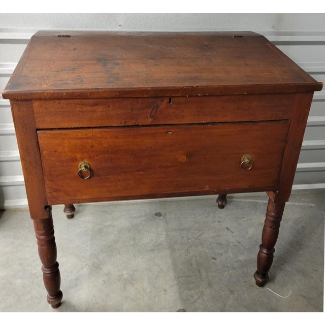 Antique Southern Slant Top Plantation Desk With Red Stain Chairish