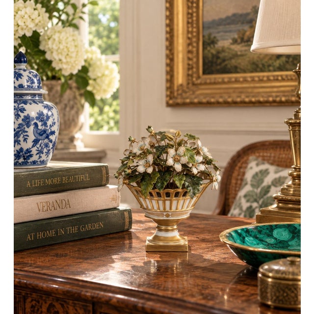 An exceptional example of the celebrated Fleurs Des Siècles collection designed by Jane Hutcheson for Mottahedeh and...
