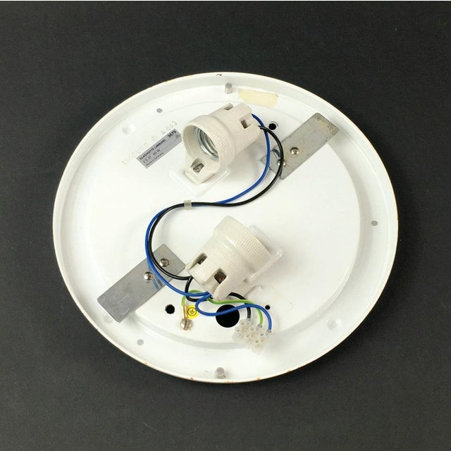 Mid-Century Modern Glass Flush Mounts from Limburg, Germany, 1970s, Set of 2 For Sale - Image 9 of 11