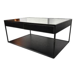 Restoration Hardware Gramercy Coffee Table With Drawers For Sale