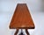 Wood 20th Century Spanish Fold Out Dining and Console Table With Iron Stretcher and Two Drawers For Sale - Image 7 of 17