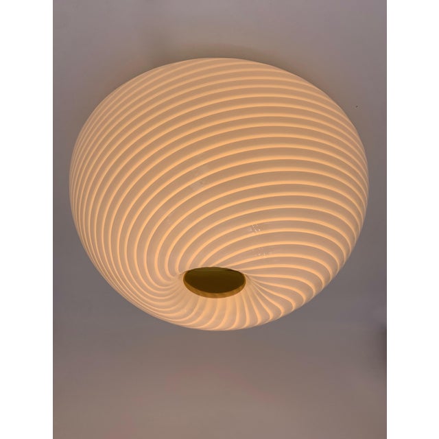 1960s Vintage Murano Glass Ceiling Light attributed to F3, Italy, 1960 For Sale - Image 5 of 6