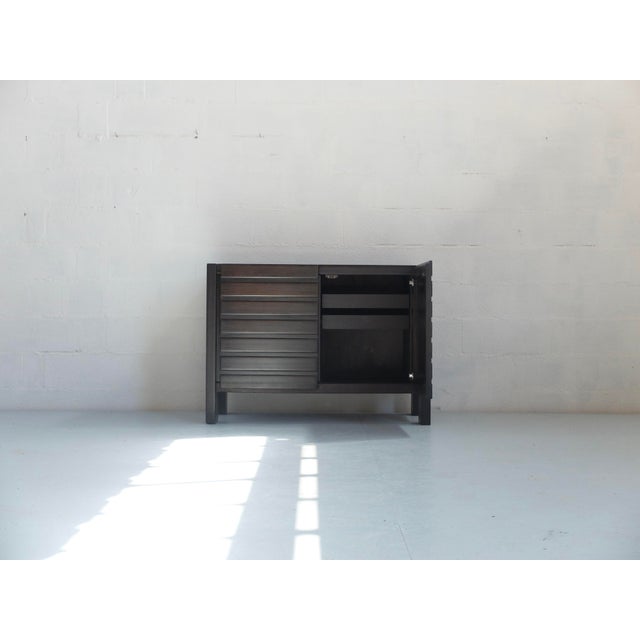 Two-Door Dark Wooden Buffet, 1970s For Sale - Image 3 of 6