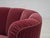 Mid-Century Modern Danish 2-Seater Banana Sofa in Red Velour and Oak, 1970s For Sale - Image 3 of 18