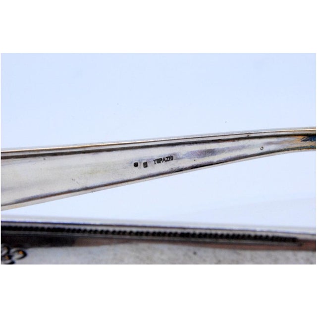 Silver Ice Tongs in the Shape of Golden Claws For Sale - Image 9 of 11