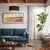 Weathered brass paired with a steel base defines the Float Arc Lamp, a modern design by Peter Morelli. This elegant arc...