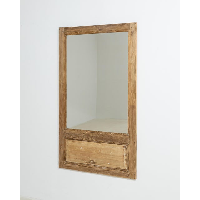 19th Century French Painted Wood Trumeau Wall Mirror France 19th Century For Sale In Greensboro - Image 6 of 8
