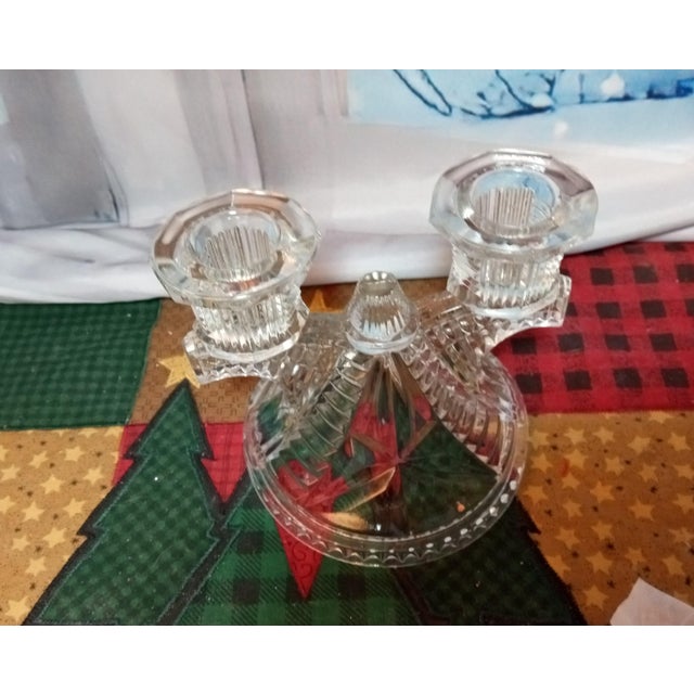 Federal Glass Vintage Federal Glass Wigwam Candleholder For Sale - Image 4 of 5