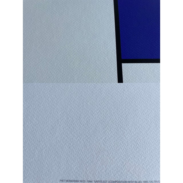 Piet Mondrian Piet Modrian (1872-1944), Composition With Blue, 1935, Copyright Mondrian Holtzman Trust, Printed in Italy For Sale - Image 4 of 8