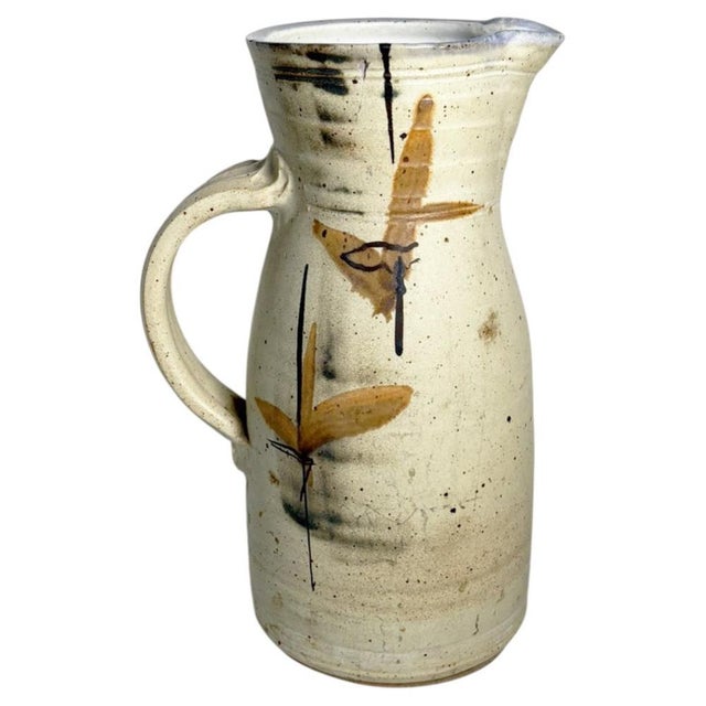 French White and Brown Vase, 1950 For Sale - Image 10 of 10