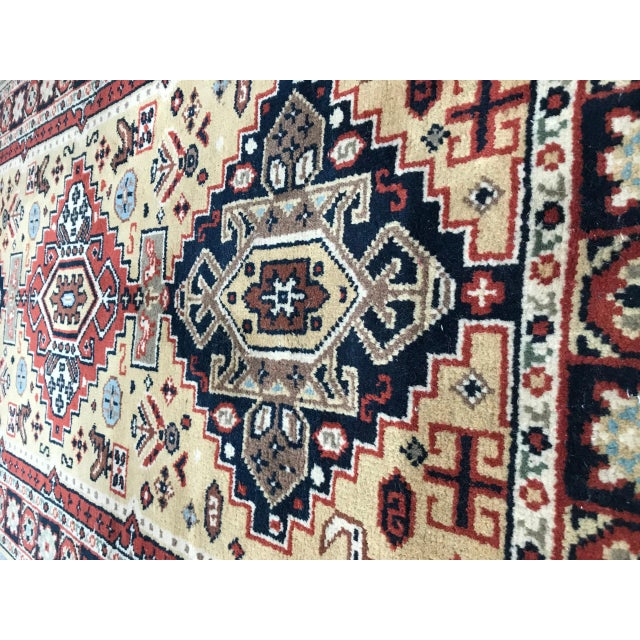 Blue Vintage Turkish Sparta Rug For Sale - Image 8 of 12