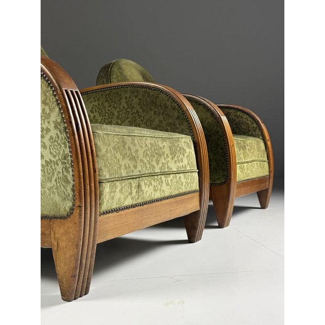 French Art Deco Club Chairs, 1930s, Set of 2 For Sale - Image 14 of 18