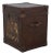 Theodore Alexander Leather Wrapped Lidded Box End Table For Sale