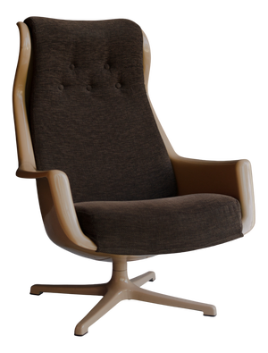 Space Swivel Chair by Alf Svensson & Yngve Sandström for Dux, 1970s