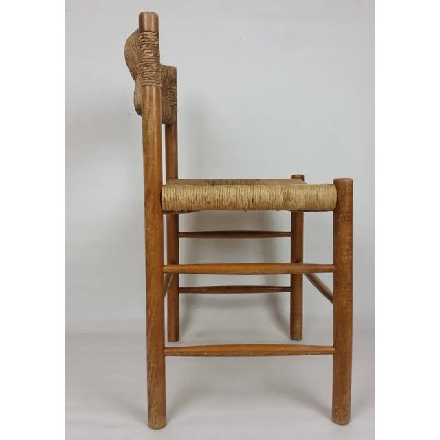 Brown Set of Dordogne Chairs by Charlotte Perriand for Sentou For Sale - Image 8 of 10