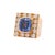 Contemporary Gia Cert. 8.56 Carat Cushion Light Blue Sapphire 14k Gold Vintage Mens Ring, Size 8.5 For Sale - Image 3 of 8