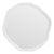 Matthew Izzo Home Cadence White Metal Round Wall Mirror For Sale