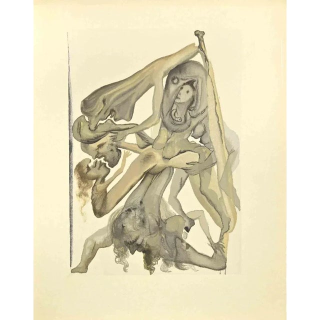 Salvador Dalí, The Limbos, Woodcut, 1963 For Sale - Image 4 of 4
