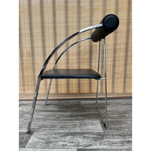 Postmodern 1990s Postmodern Folding Chair in the Rodney Kinsman'd Style. For Sale - Image 3 of 13