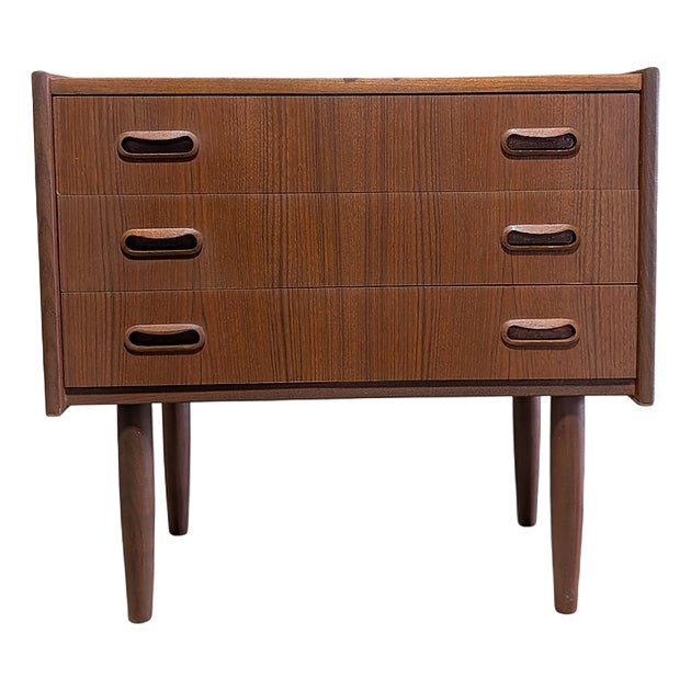 1950s Teak Nightstand For Sale
