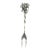 Vintage Italian Handmade Genuine Silver Grape Cocktail Mini Fork by Giovanni Raspini of Arezzo, Solid 800 Silver Appetizer Pick in Original Box For Sale