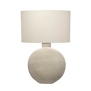 Moon Table Lamp, Cream Ceramic For Sale