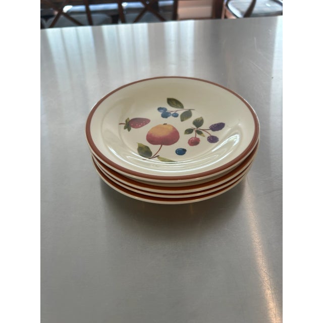 1990s 12-Piece Set of Longaberger "Fruit Medley" Pottery With 4 Plates, 4 Bowls and 4 Coffee Mugs For Sale - Image 13 of 15
