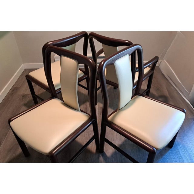 Mid-Century Modern Authentic Danish Modern Boltinge Dining Chairs – Set of 4 (1 Captain & 3 Side) – Made in Denmark – Restored For Sale - Image 3 of 10