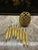 1950s Vintage Set of 8 Cocktail Fruit Appetizer Forks Pineapple Shape, 1950's For Sale - Image 5 of 5