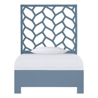 Silas Platform Bed Twin - Regatta Blue For Sale