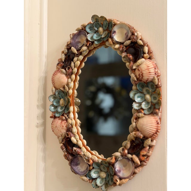 Sailors Valentine Style Shell Mirror For Sale In Charleston - Image 6 of 7