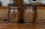 Brown 1880s English Wooden Barrels with Coat of Arms Made into Table Lamps - a Pair For Sale - Image 8 of 12