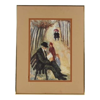Framed Lithograph of Barbara A. Wood's "The Story" (65/875) For Sale