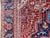 Antique Persian Heriz Carpet Handmade Wool Oriental Rug, Rusty/Red Field, Navy For Sale - Image 12 of 18