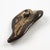 Gemstone Pellini Modernist Brooch Brown Swirl Resin and Black Pearl For Sale - Image 7 of 10