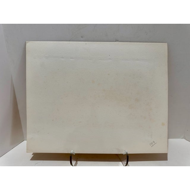 Henry Emil Salloch Original Watercolor on Paper Fornace, Italy. 1970. For Sale In Atlanta - Image 6 of 7