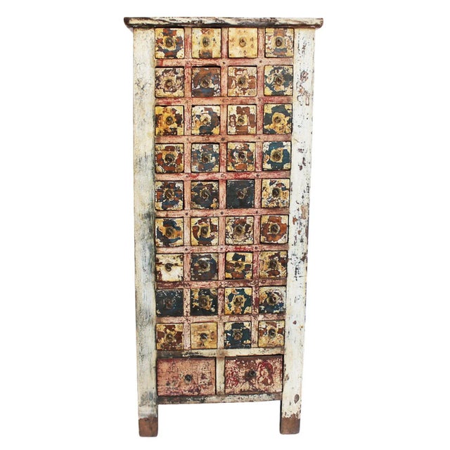 Early 20th Century Antique Chinese Medicine Cabinet For Sale In Los Angeles - Image 6 of 9