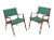 Mid-Century Modern Oiled Walnut Frames Armchairs - A Pair For Sale - Image 10 of 10