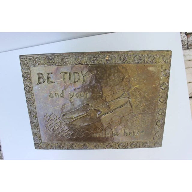 English Brass Shoe Shine Stand For Sale - Image 9 of 10