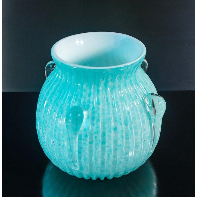 Murano Glass Bullicante Vase, 1970s For Sale - Image 6 of 18