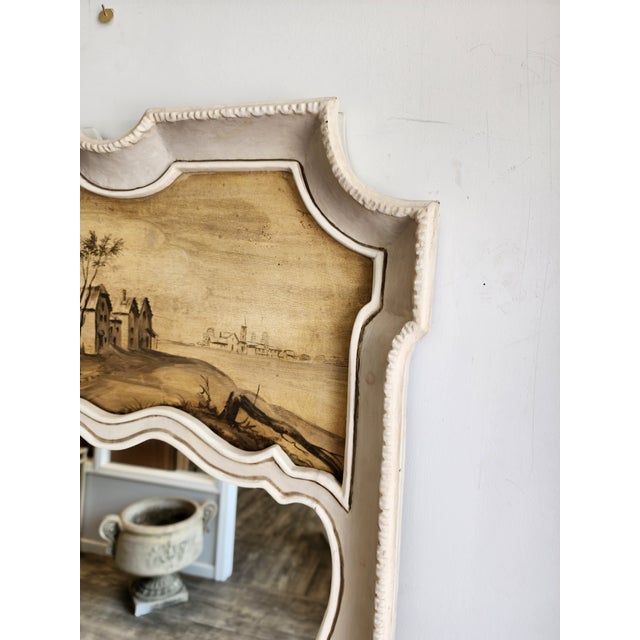 Vintage Italian Trumeau Mirror For Sale - Image 9 of 12